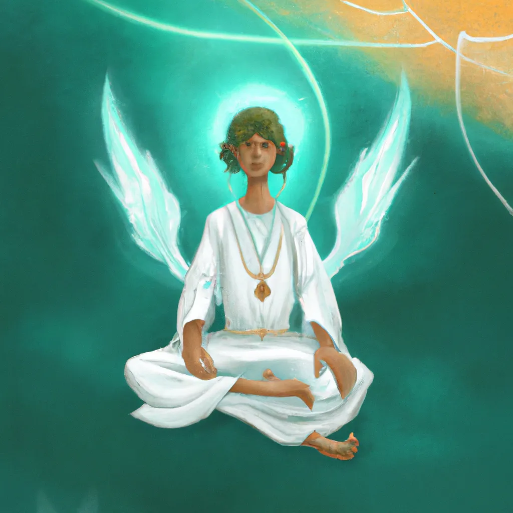 Meditação Arcanjo Miguel: Descubra os Benefícios de Se Conectar com Energias Divinas! 7 Ilustracao meditacao arcanjo miguel