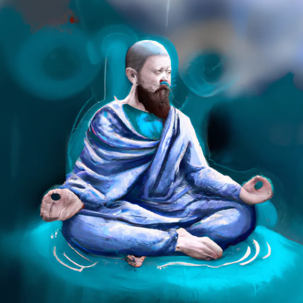 Ilustracao meditacao ativa osho