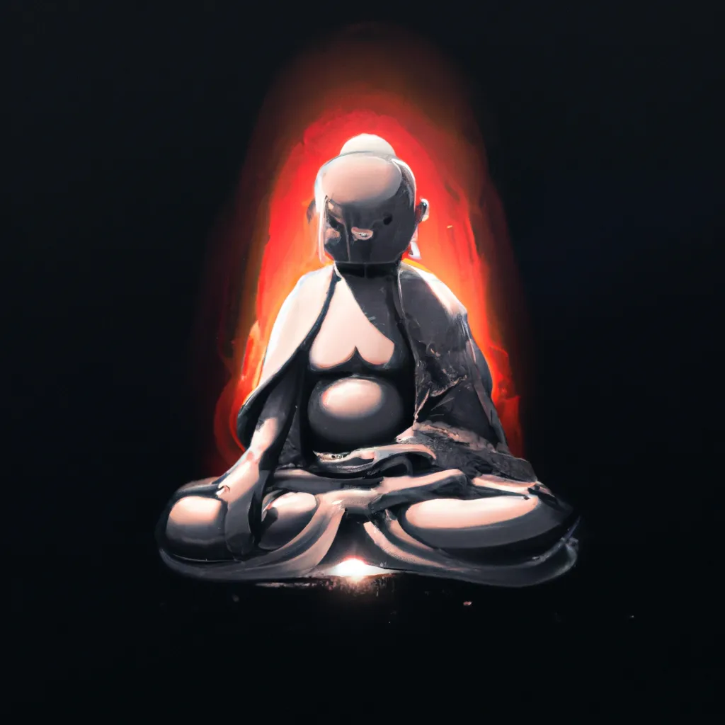 Ilustracao meditacao buda