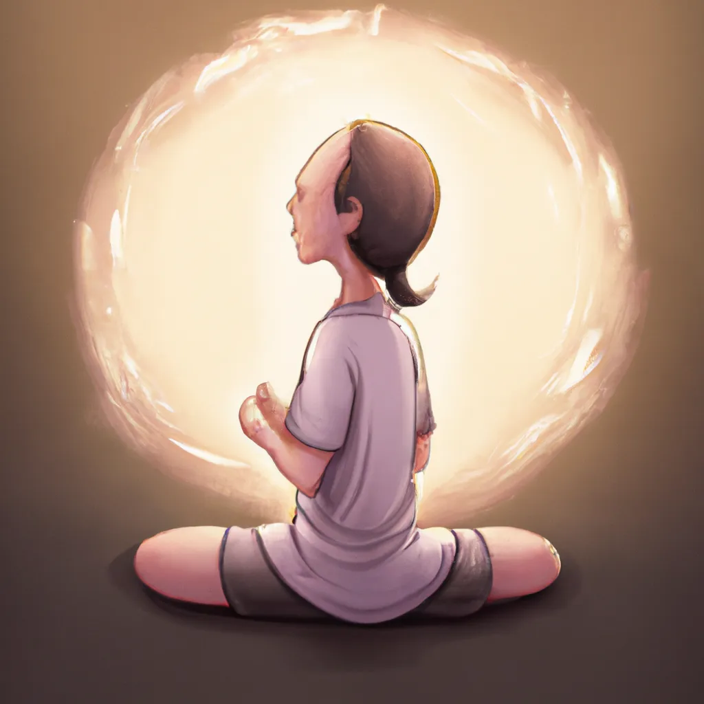 Ilustracao meditacao crista