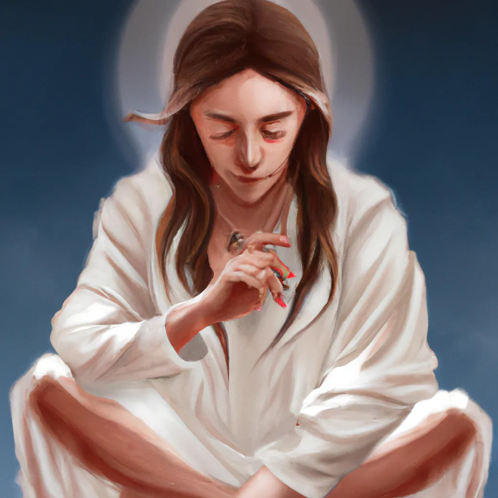 Ilustracao meditacao ellen white