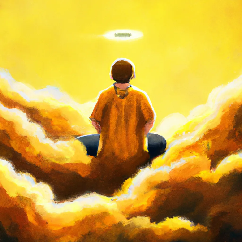 Ilustracao meditacao falar com deus