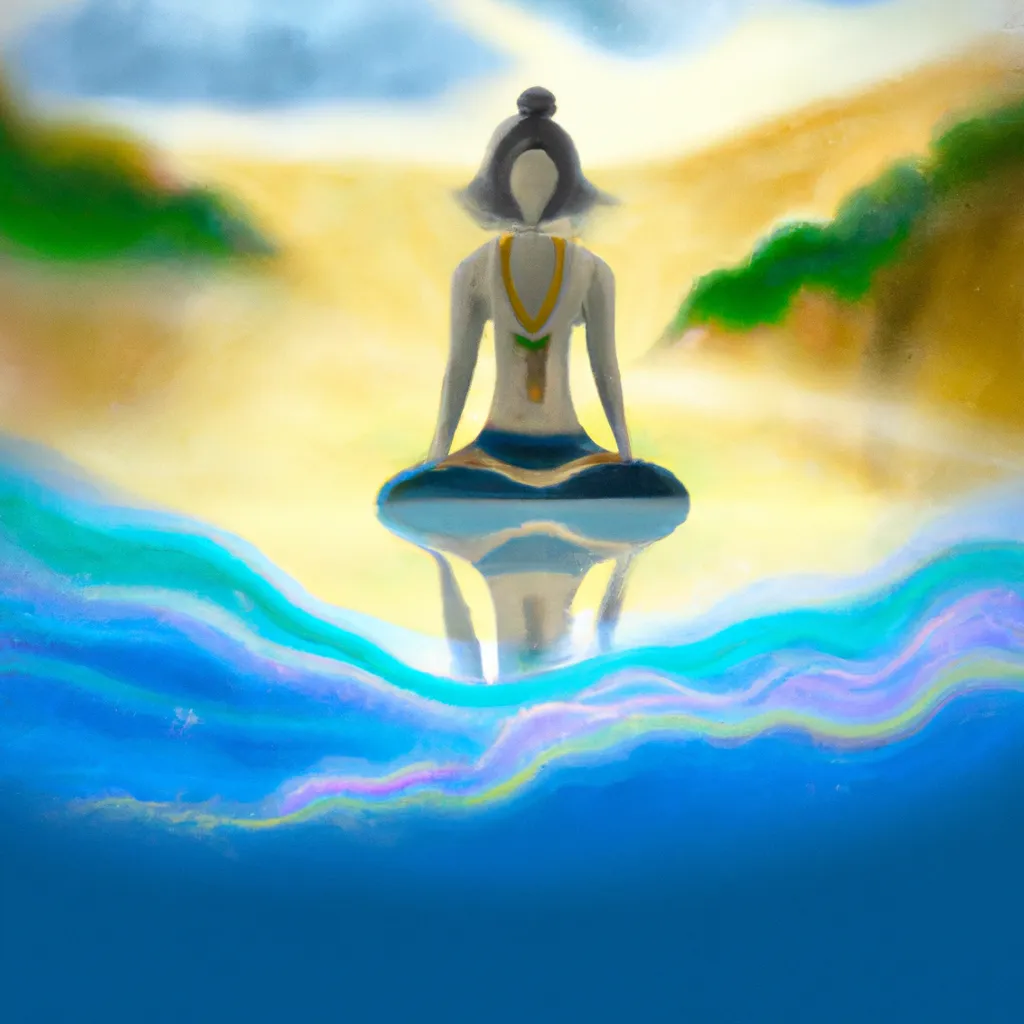 Ilustracao meditacao foco