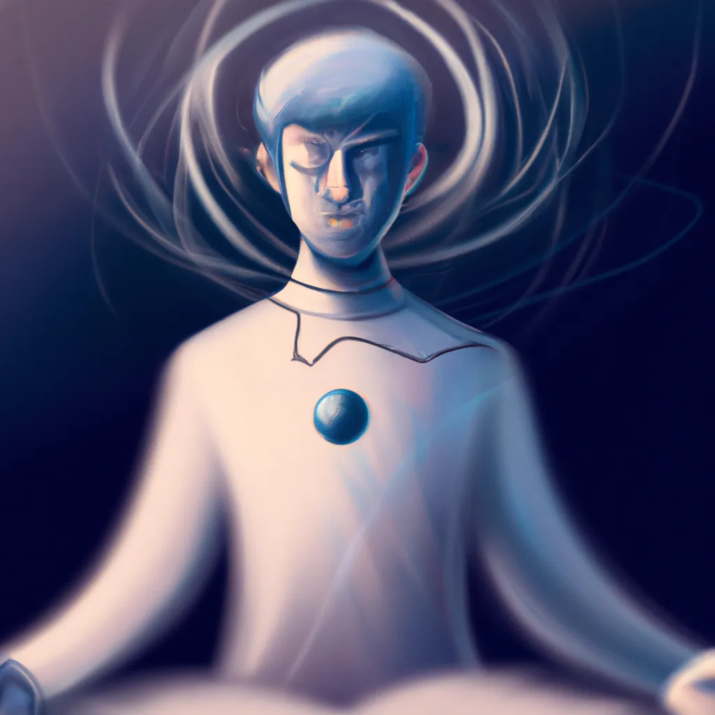 Ilustracao meditacao guiada para