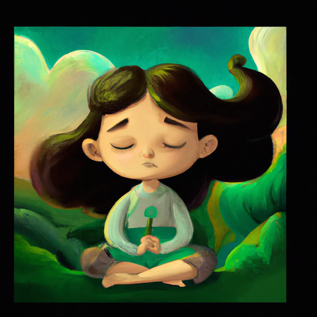 Ilustracao meditacao infantil iasd
