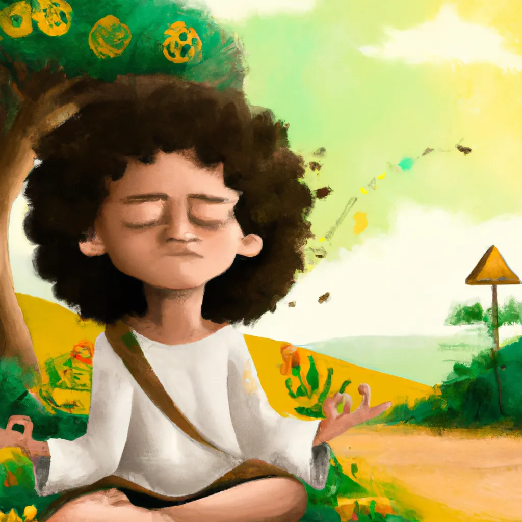 Meditação Infantil: Como Introduzir a Prática de Forma Lúdica e Criativa! 7 Ilustracao meditacao infantil