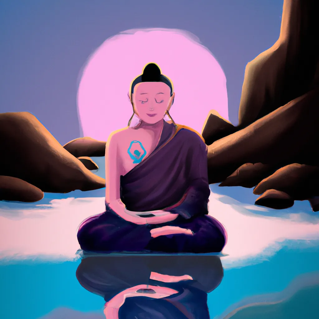 Ilustracao meditacao kadampa