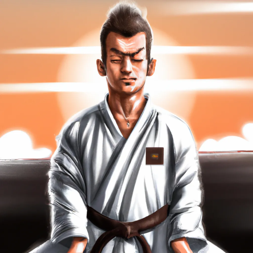 Meditação Karate: Descubra os Benefícios de Uma Experiência Única! 7 Ilustracao meditacao karate