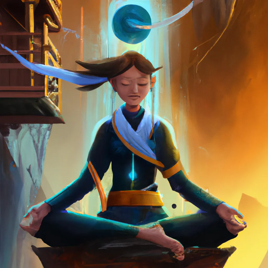 Ilustracao meditacao limpeza