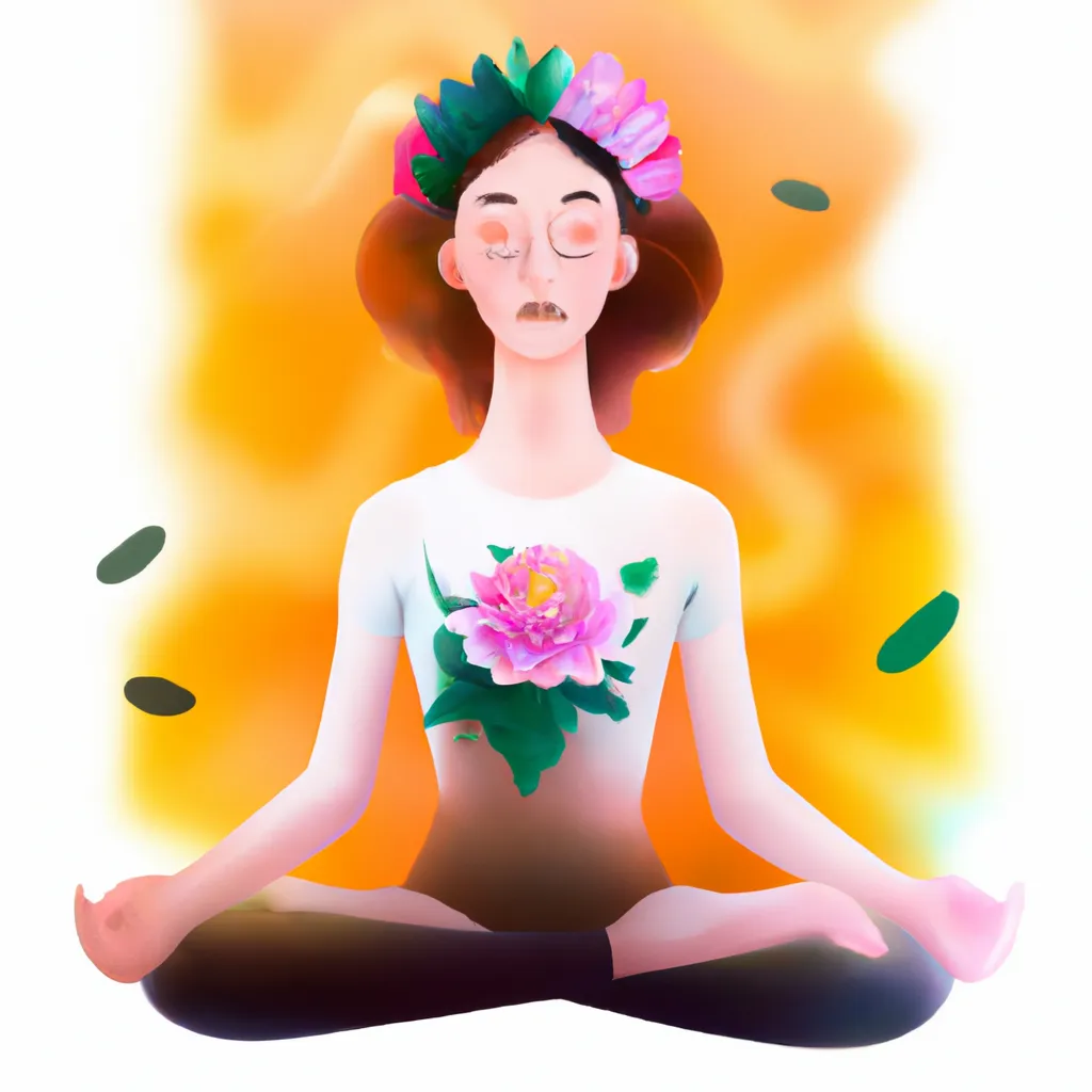 Ilustracao meditacao louise hay gratidao
