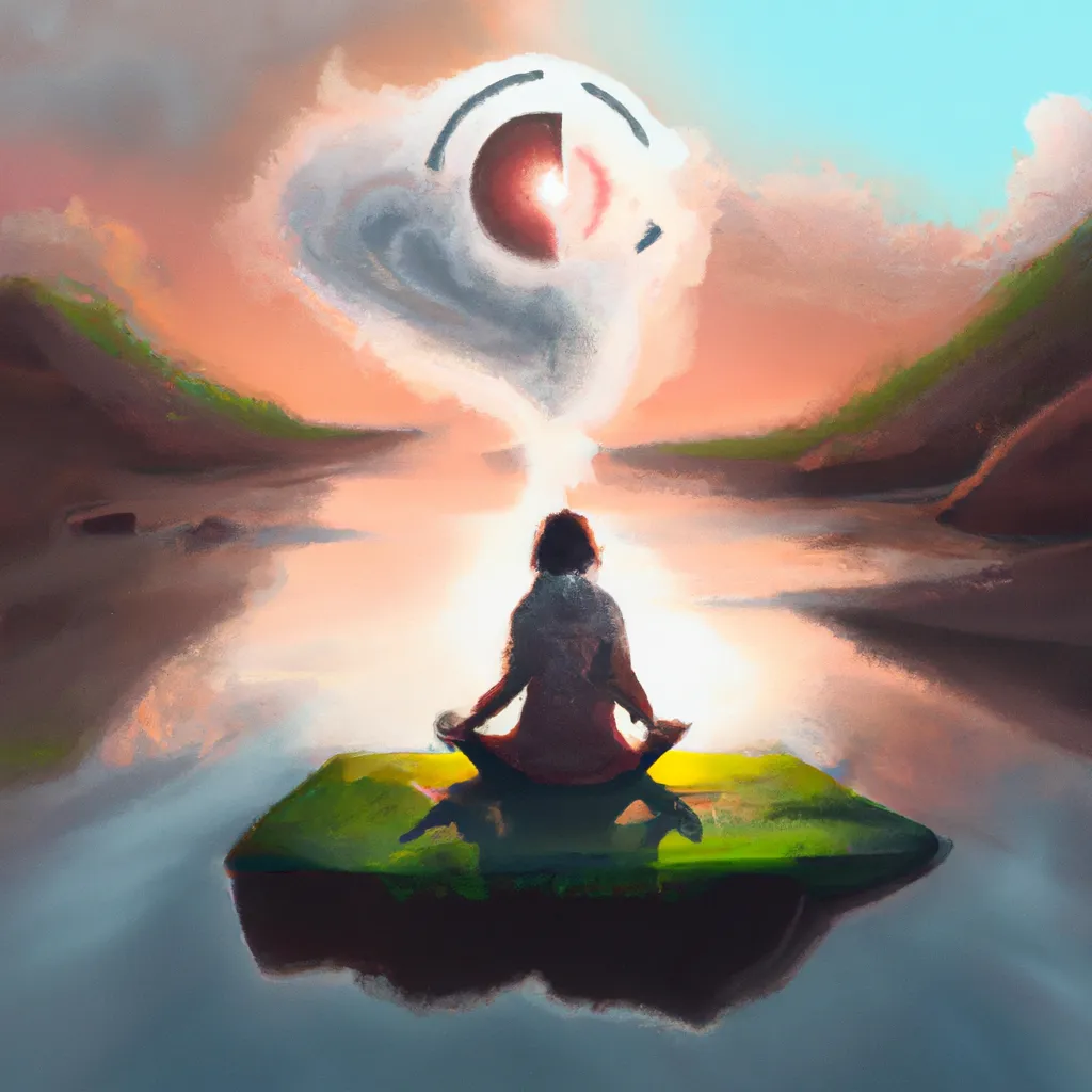 Ilustracao meditacao matinal
