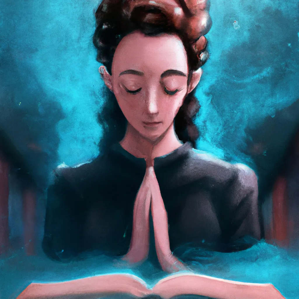 Ilustracao meditacao na biblia