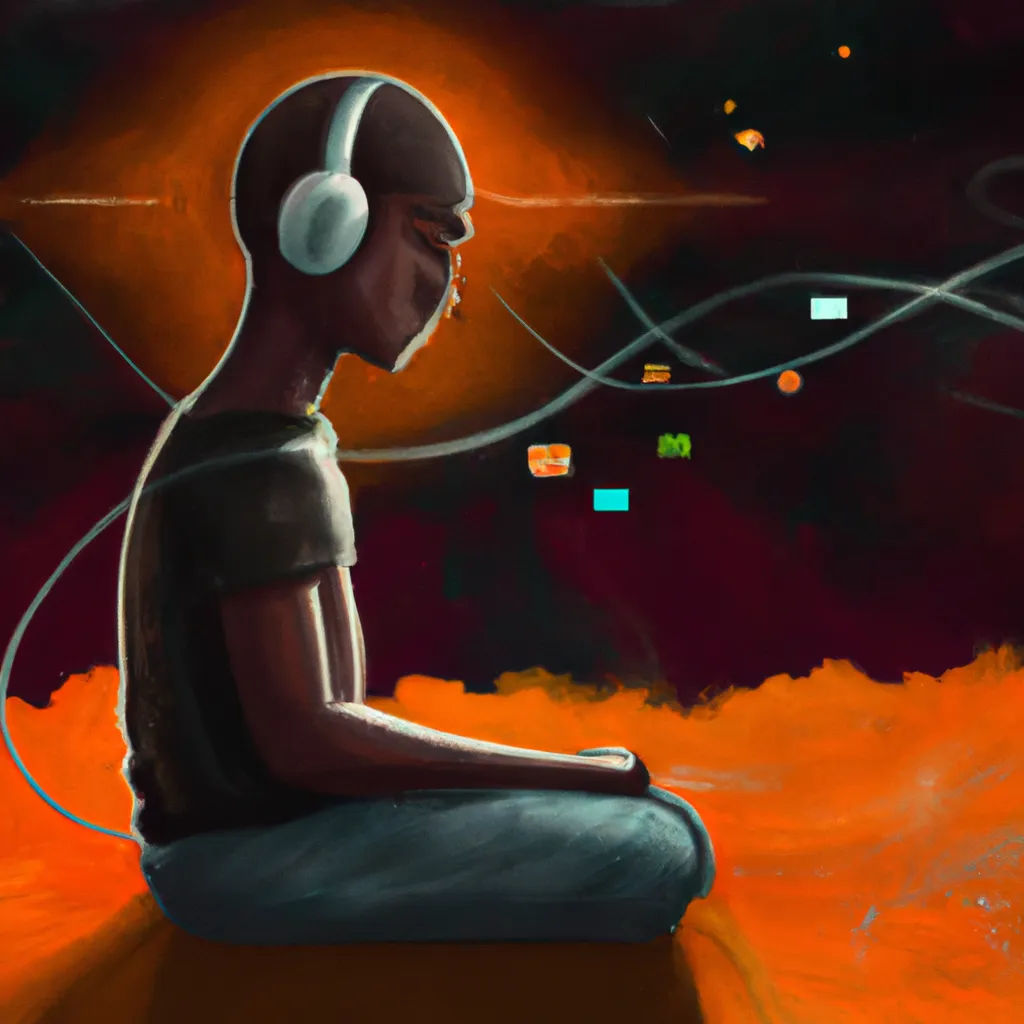 Ilustracao meditacao na