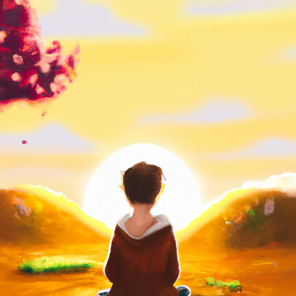 Ilustracao meditacao natura