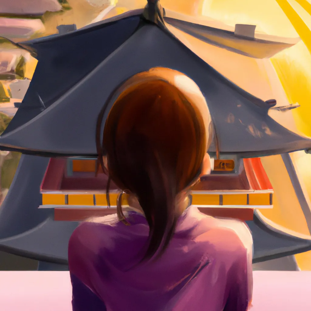 Ilustracao meditacao no templo budista