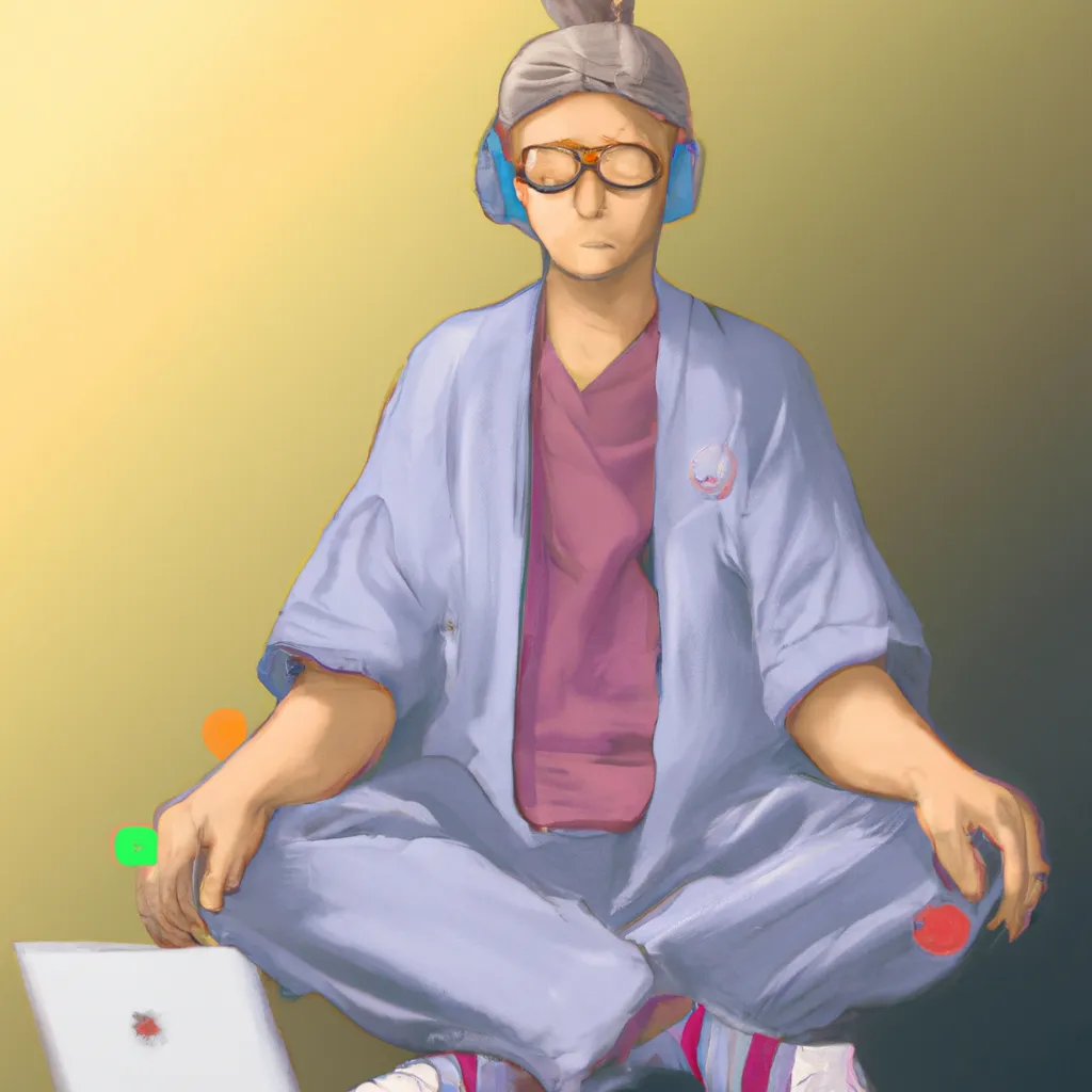 Meditação no Trabalho: Aprenda a Equilibrar o Seu Dia de Forma Simples e Prática! 7 Ilustracao meditacao no trabalho