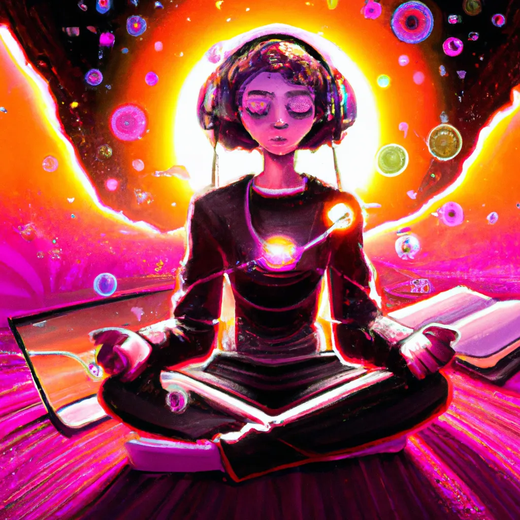 Ilustracao meditacao online
