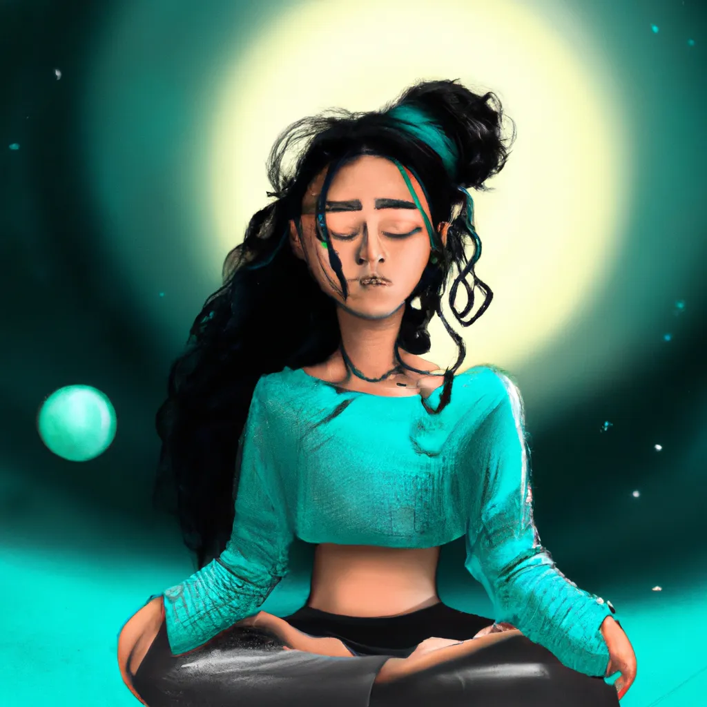 Ilustracao meditacao para dormir profundamente