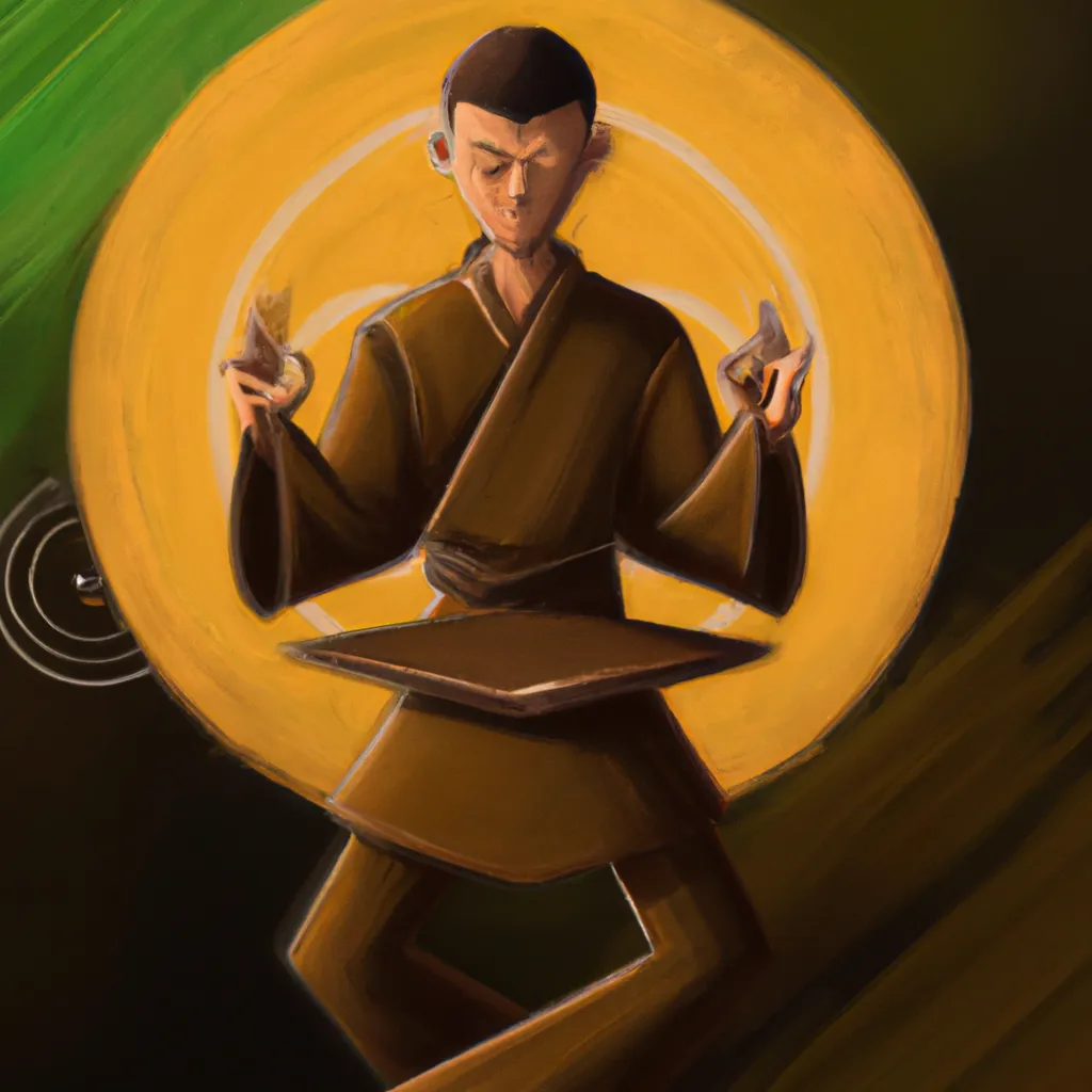 Ilustracao meditacao qi gong
