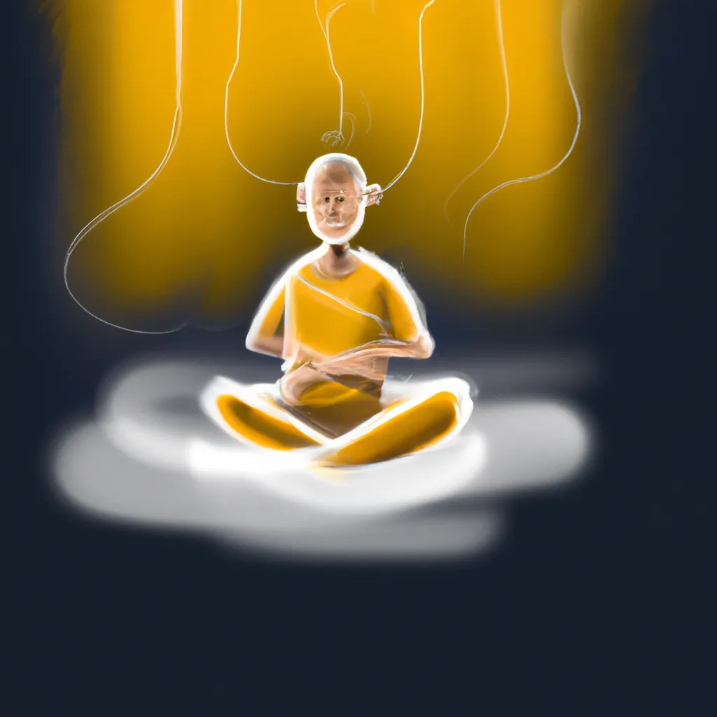 Ilustracao meditacao rapida
