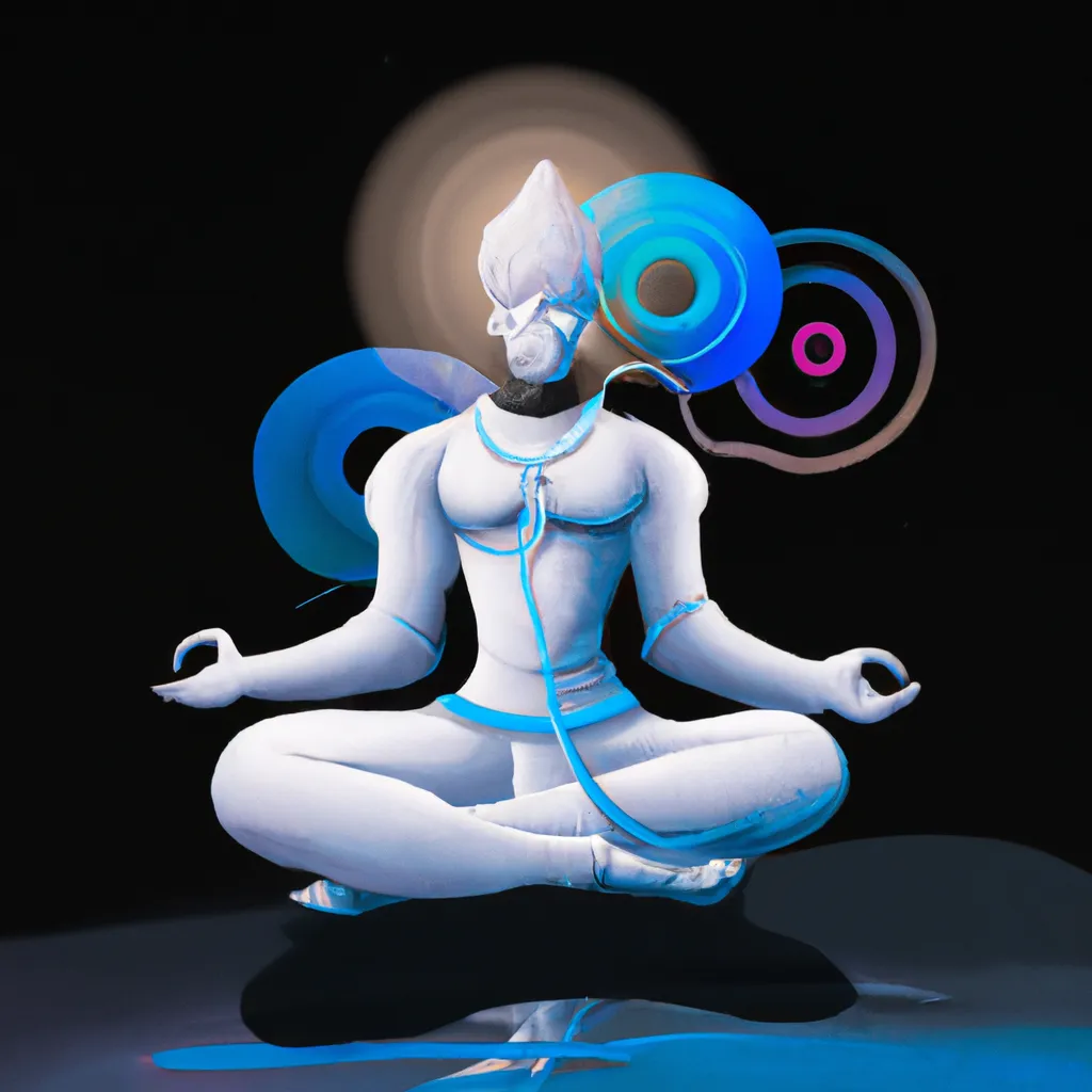 Ilustracao meditacao soul sync