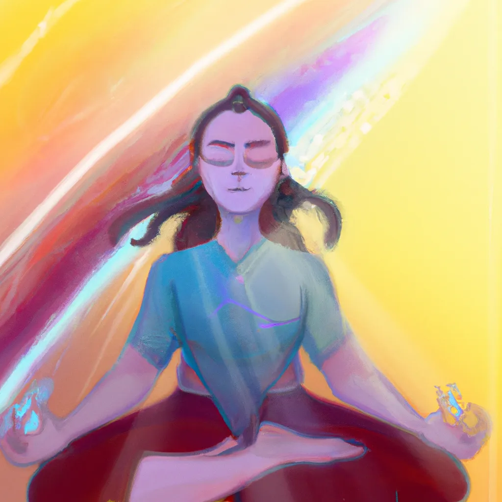 Ilustracao meditacao thetahealing