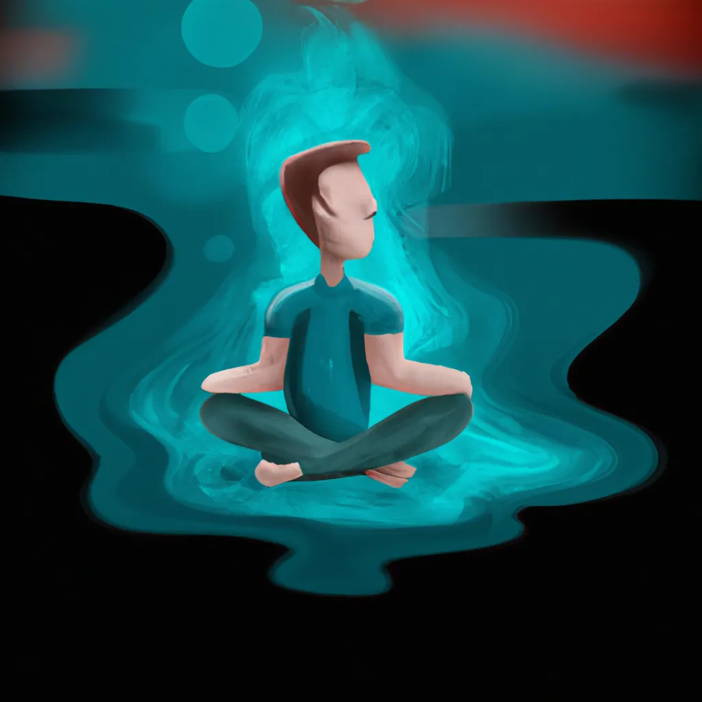 Ilustracao meditacao um minuto