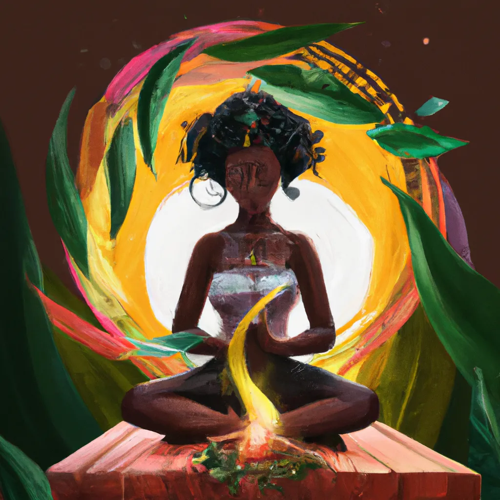 Meditação Umbanda: Descubra os Segredos de uma Vida Equilibrada 7 Ilustracao meditacao umbanda