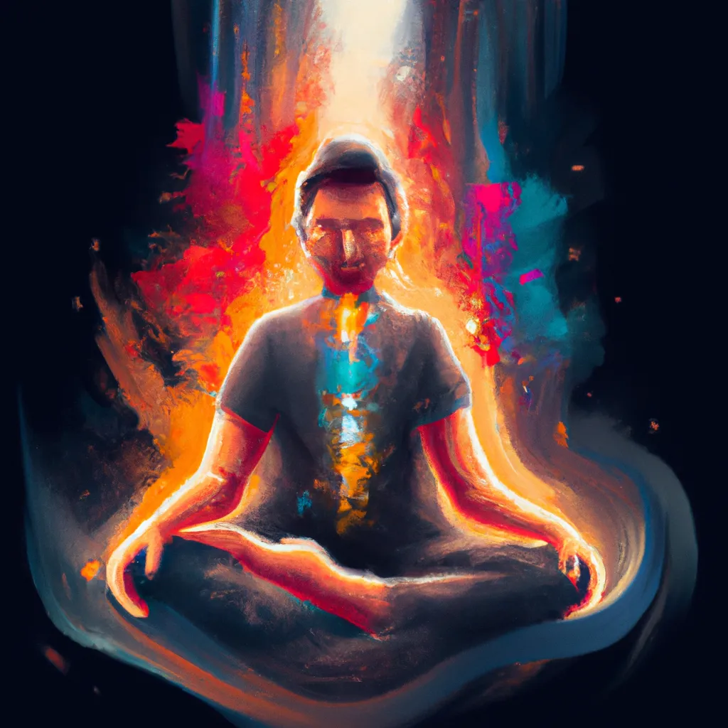 Ilustracao meditacao vivo
