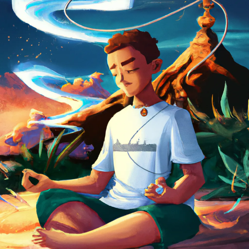 Ilustracao meditacao voce pode curar sua vida