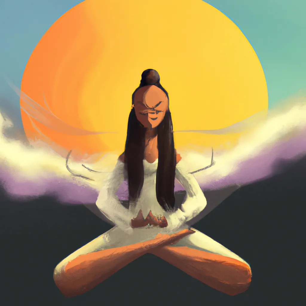 Ilustracao meditacao