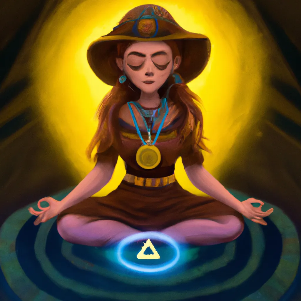 Ilustracao meditacao xamanica guiada