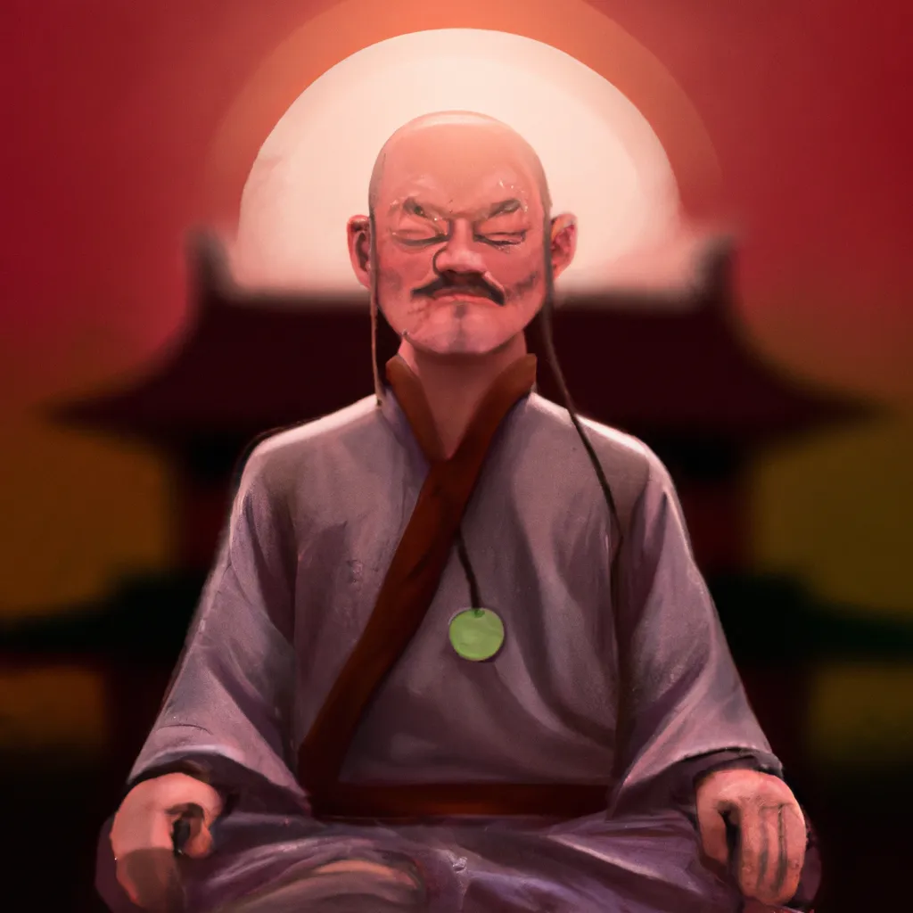 Ilustracao meditacao zazen