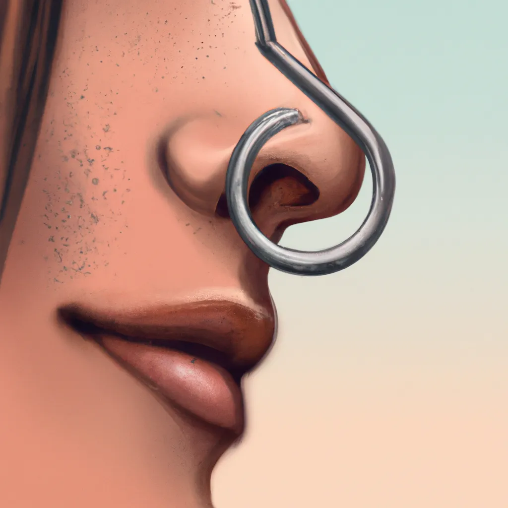 A Moda do Anel Nasal: Conheça os Benefícios de Usar um Acessório Tão Especial! 7 Ilustracao nose ring