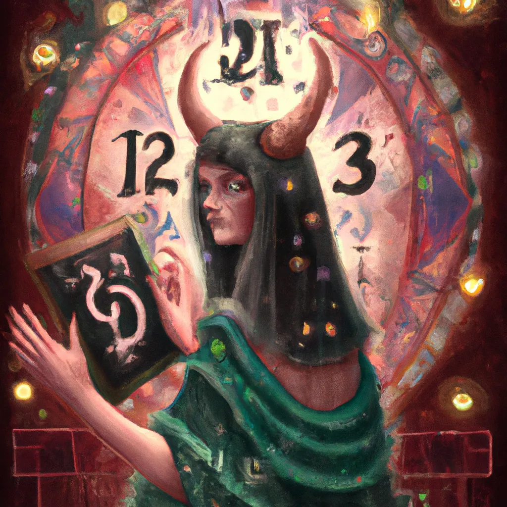 Ilustracao numerologia cabalistica e pitagorica