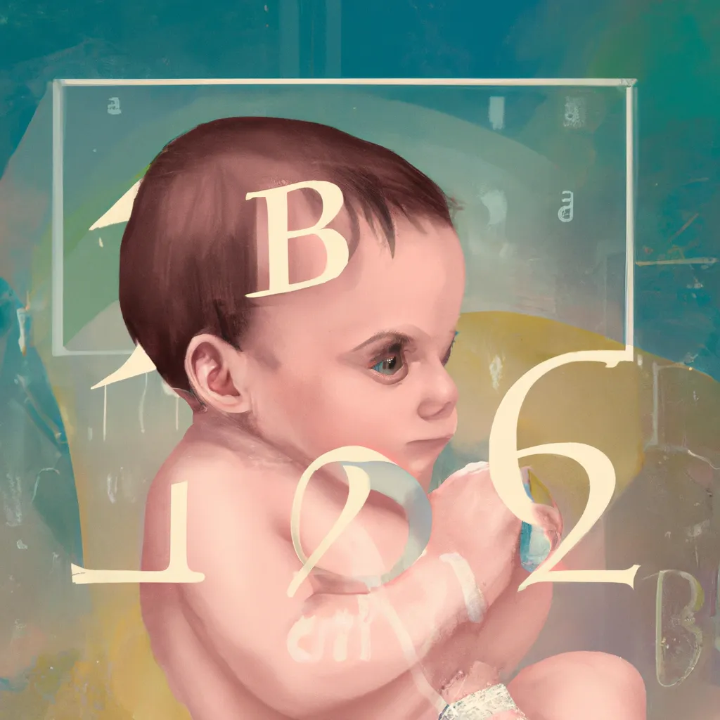 Ilustracao numerologia do nome do bebe