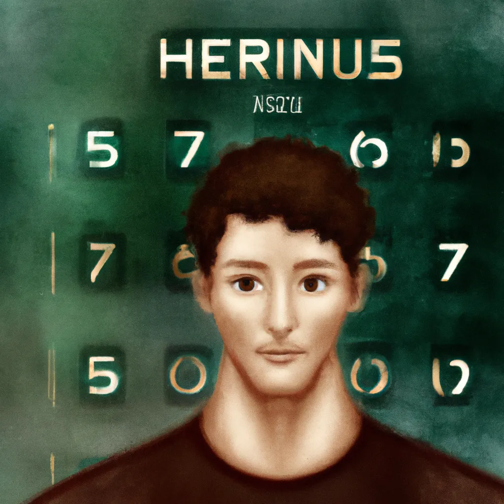 Ilustracao numerologia do nome henrique