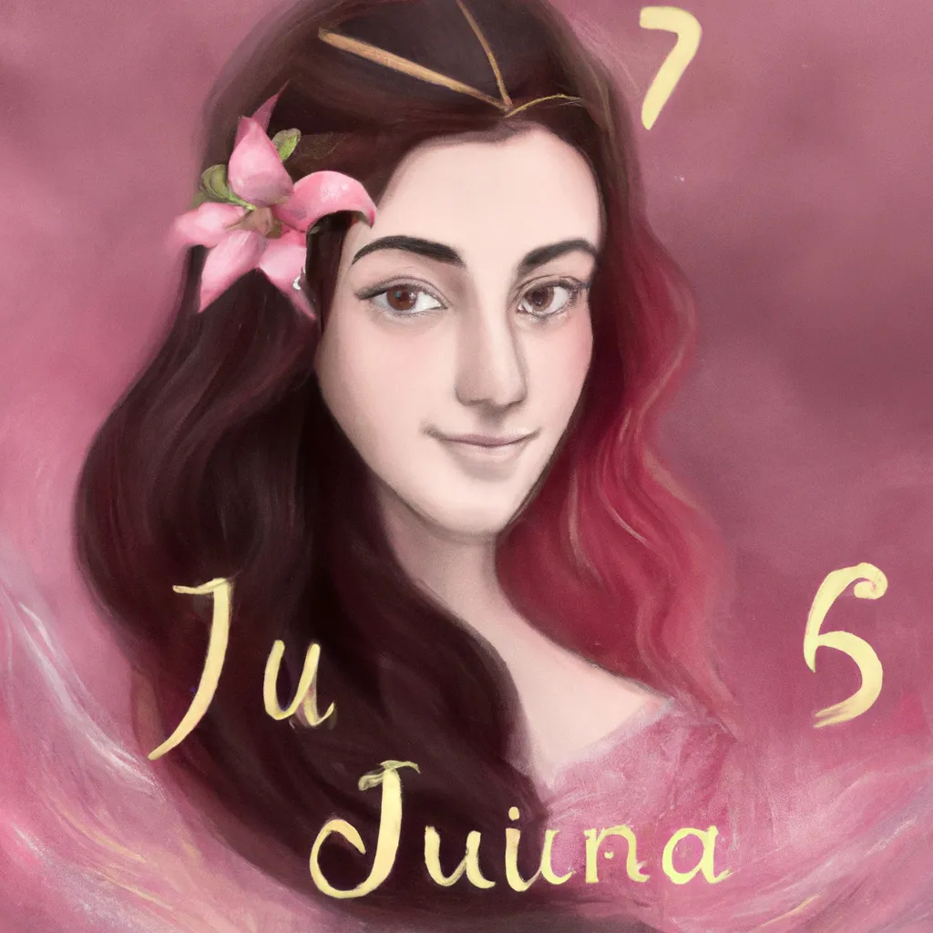 Ilustracao numerologia do nome juliana
