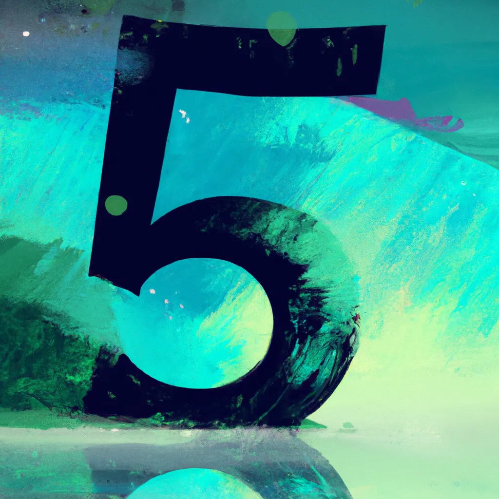 Ilustracao numerologia do nome numero 5
