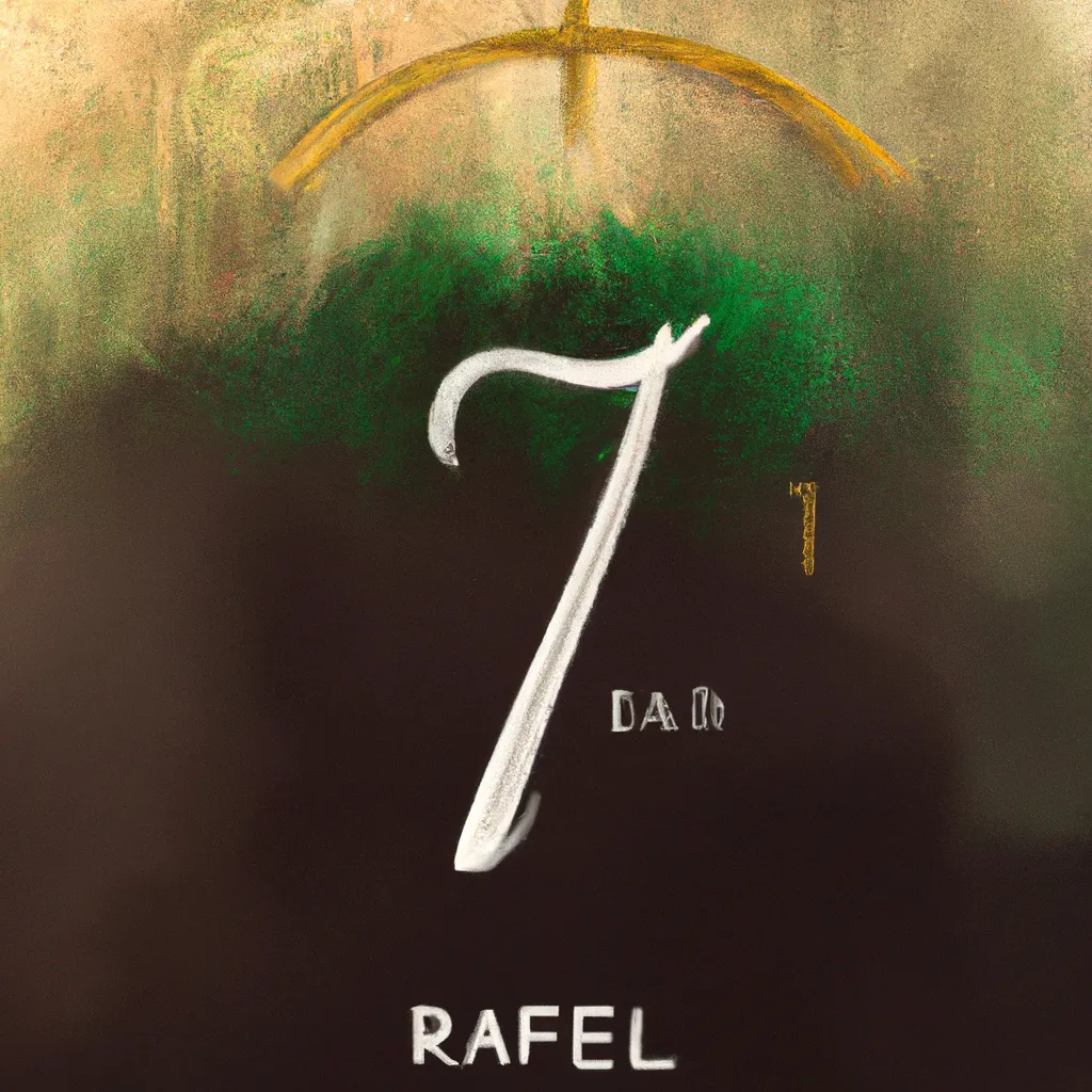 Ilustracao numerologia do nome rafael