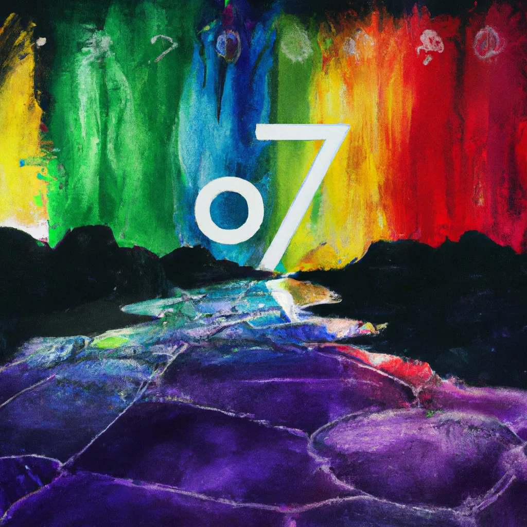 Ilustracao numerologia e cores