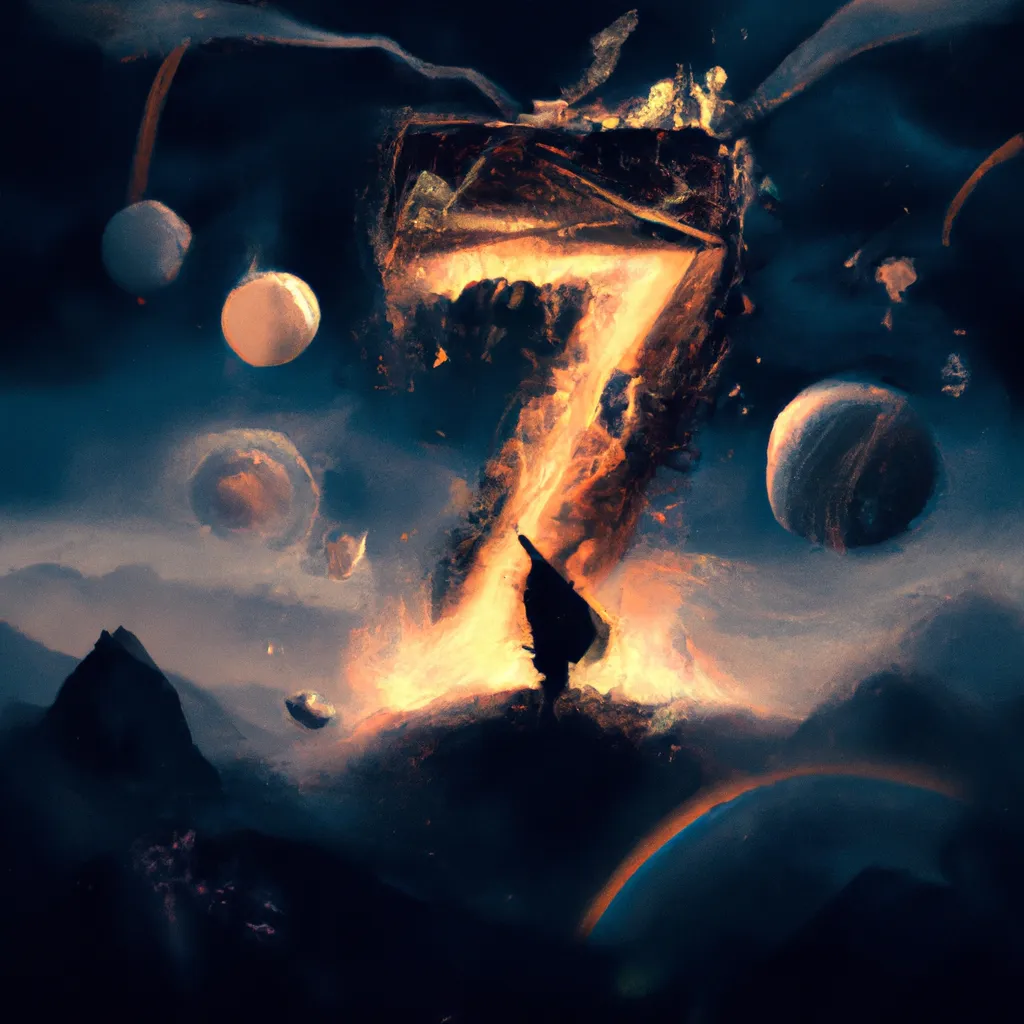 Descubra o Poder da Numerologia Kármica 7 e Transforme Sua Vida! 7 Ilustracao numerologia karmica 7