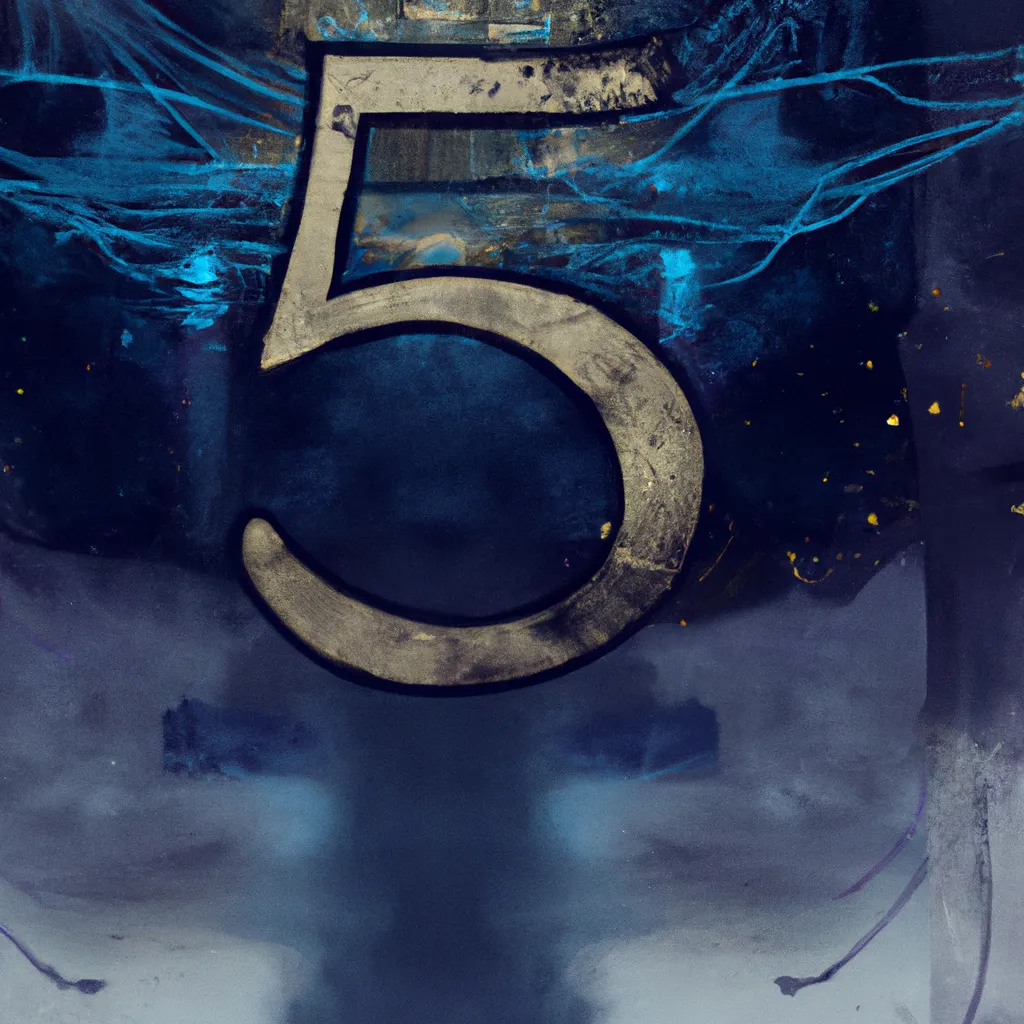 Ilustracao numerologia numero 5