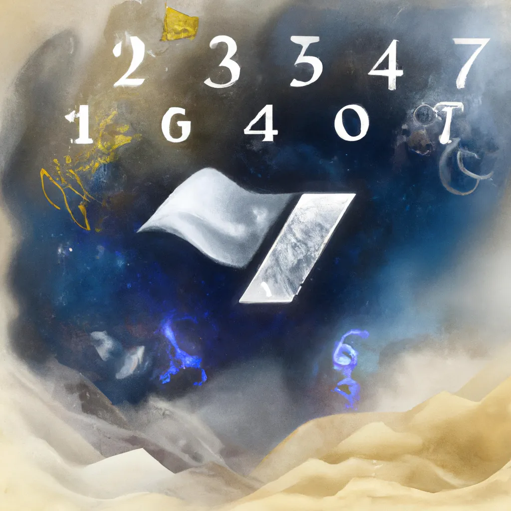 Ilustracao numerologia valores