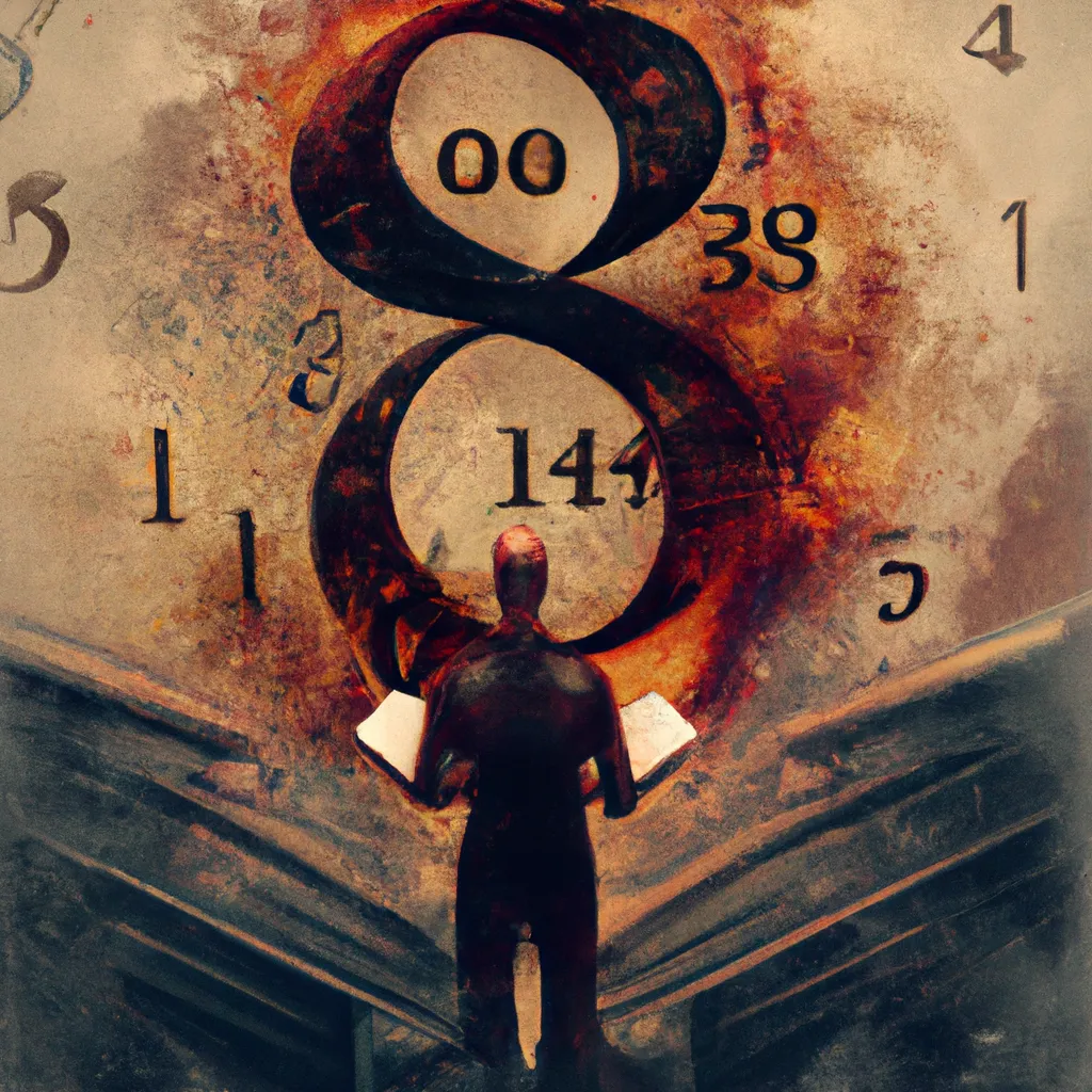 Ilustracao numerologia w biznesie