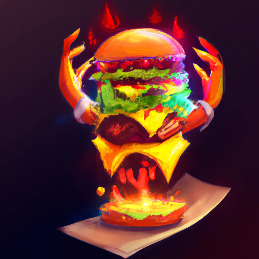O Oráculo Hamburguer: Descubra o Seu Prato Perfeito! 7 Ilustracao oraculo hamburguer