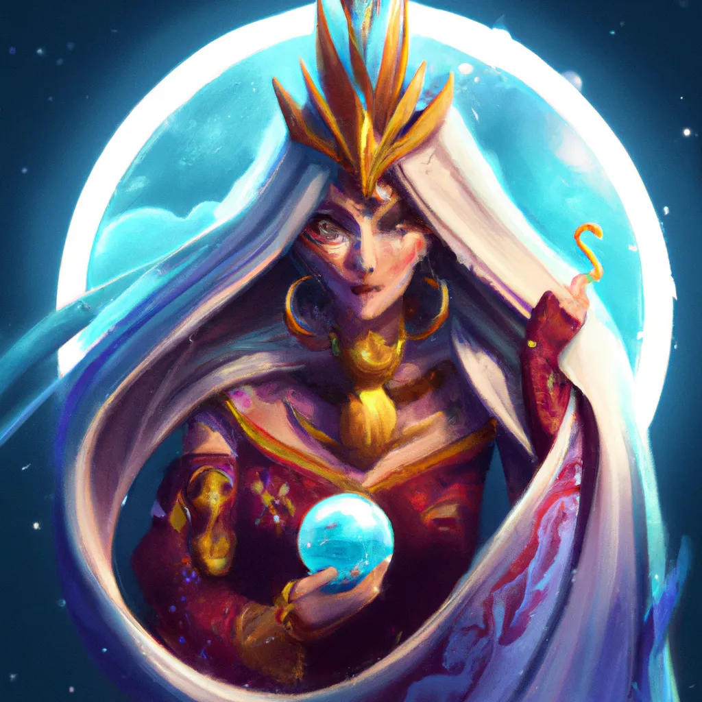 Ilustracao oraculo queen of the moon