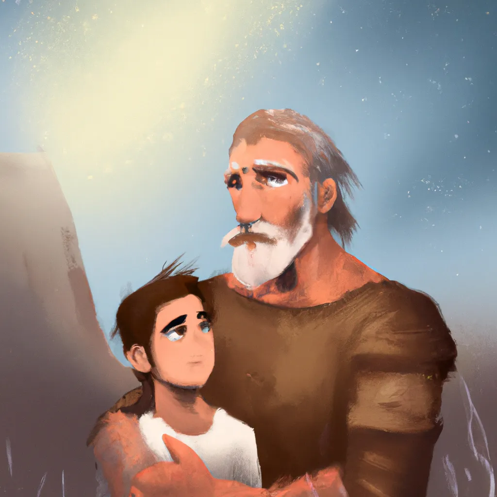 Reencarnação Pai e Filho: Uma Lição de Amor Eterno! 7 Ilustracao reencarnacao pai e filho