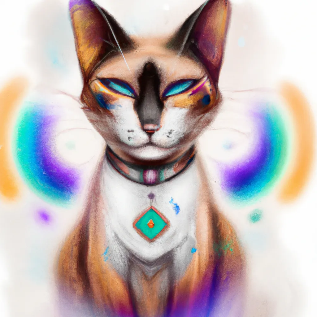 Ilustracao reiki gatos