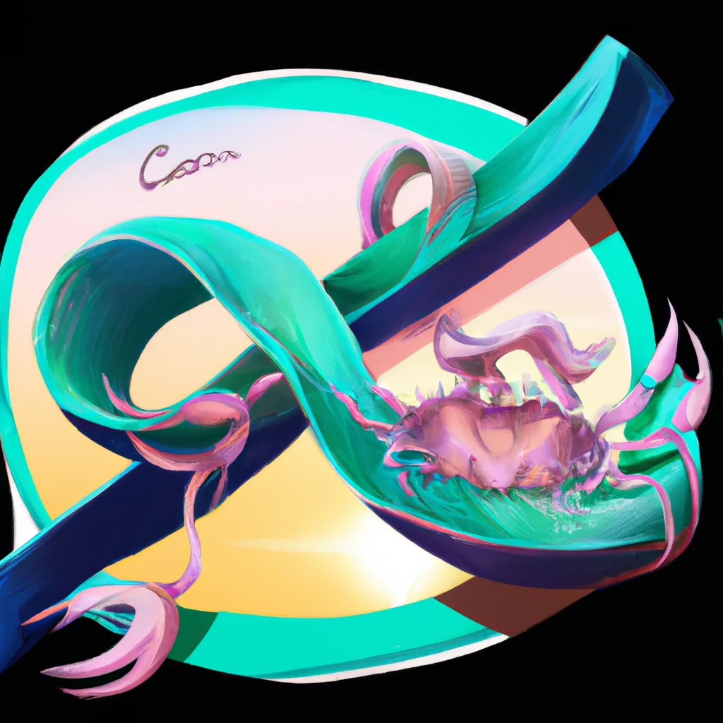 Ilustracao signo cancer